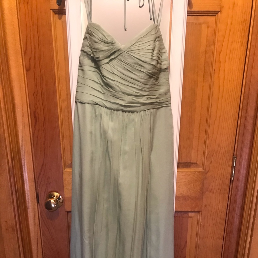 Size 14 amsale dress in sage; worn once
